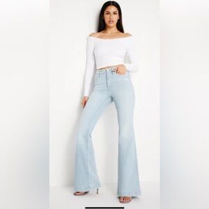 Good American Always Fits Good Legs Flare Jeans NWT
